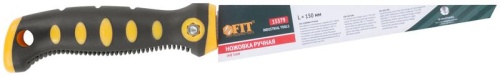 Ножовка ручная для гипсокартона. прорезиненная ручка 150мм FIT 15379 фото 3