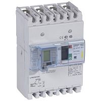 Автоматический выключатель DPX3 160 -  термомагн. расц. - с диф. защ. - 16 кА - 400 В~ - 4П - 16 А | код. 420030 | Legrand 