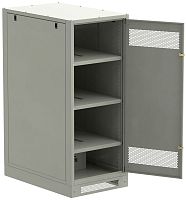 Шкаф LINEA B (пустой) 1450х600х950мм металлическая дверь серый | код LB35-14H69-M | ITK