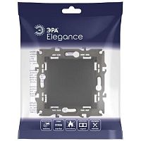 Переключатель, 10АХ-250В, Эра Elegance, антрацит,14-1103-05 | код Б0034227 | ЭРА