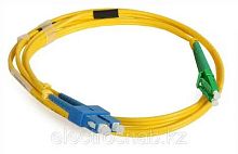 Патч-корд оптический LANMASTER, LSZH, дуплексный, LC/APC-ST/UPC, SM OS2, 0.5 м | код LAN-2LC-2ST/SAU-0.5 | LANMASTER