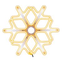 Фигура "Снежинка" из гибкого неона 60х60см тепл. бел./бел. эффект тающих сосулек | код 501-226 | Neon-Night