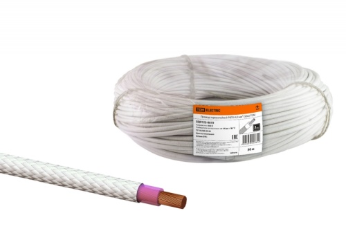 Провод термостойкий РКГМ 4 мм (бухта 50м) ТРТС | код SQ0122-0019 | РЭМЗ ТМ Провод термостойкий РКГМ 4 мм (бухта 50м) ТРТС | код SQ0122-0019 | РЭМЗ ТМ