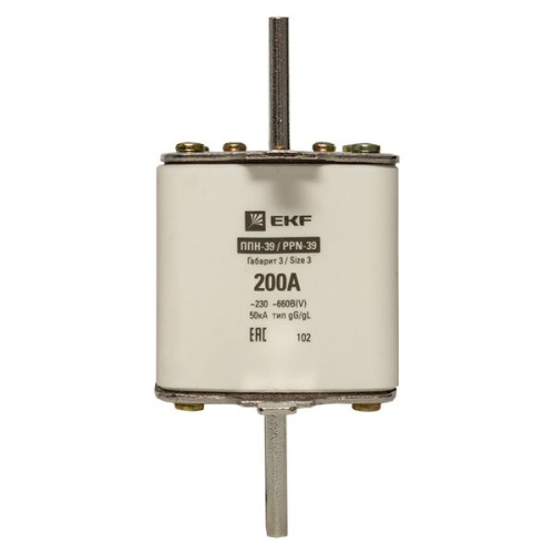 Плавкая вставка ППН-39 630/200А габарит 3 PROxima | код fus-39/630/200 | EKF фото 5