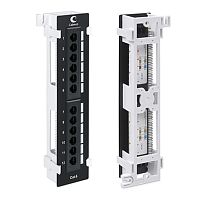 Cabeus PL-12-Cat.6-WL-Dual IDC Патч-панель настенная, 12 портов RJ-45, категория 6, с подставкой, Dual IDC | код 7954c | Cabeus