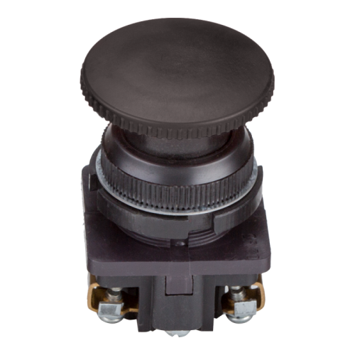 Выключатель кнопочный КЕ 021-У3-исп.3-КЭАЗ (черный) (10 шт.) КЭАЗ | код 264504 | КЭАЗ