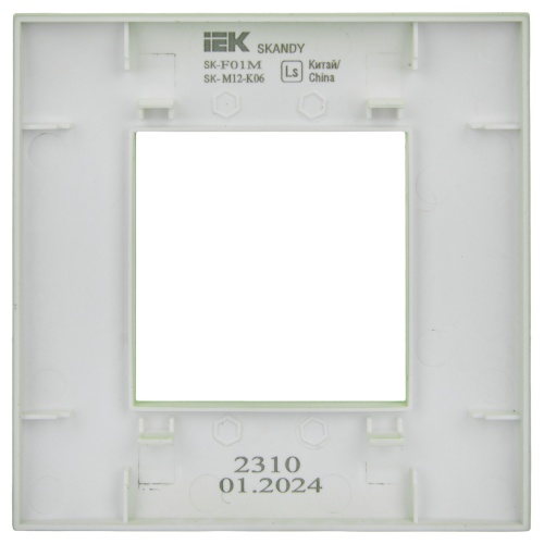 SKANDY Рамка 1-мест. SK-F01M мятн. IEK | код SK-M12-K06 | IEK фото 4