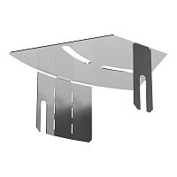 Крышка угла горизонтального изменяемого 0-45 градусов Стандарт INOX (AISI 304) 100 Промрукав | код PR16.3606 | ПРОМРУКАВ