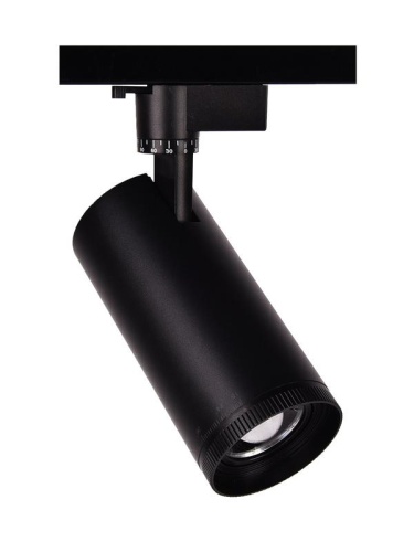 Светильник светодиодный на шинопровод ДПО-28Вт 3000К BL чёрный IP40 ZOOM 15-60 град. | код 5034358 | JazzWay