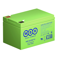 WBR HR1251W F2 Аккумуляторная батарея для ИБП, напряжение: 12В, ёмкость: 12Ач, клеммы типа: F2, Размеры ВШГ: 93x98x151мм, вес: 4кг. Срок службы: 8 лет. | код WBR HR1251W F2 | WBR