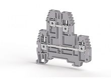 325 349, Клеммник 2-х ярусный, 4 мм.кв. (серый), PIK 4RD | код 0.0.0.3.25349| KLEMSAN