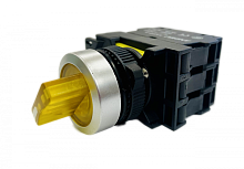 Переключатели с подсветкой (с фиксацией) LA115-A5-11XD/Y желтый 220В (ANDELI) | код ADL10-207 | ANDELI