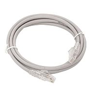 Патч-корд кат.5E UTP неэкранир. LSZH сер. 3.0м TERACOM PRO | код TRP-5EUTP-LSH-3M-GY | EKF