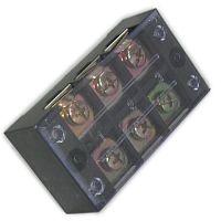 Клеммная колодка винтовая с крышкой RUICHI TB-4503, 6 контактов, М5, 45 А, 600 В, -40…+80 °С, корпус пластик модифицированный | код 65284 | Ruichi