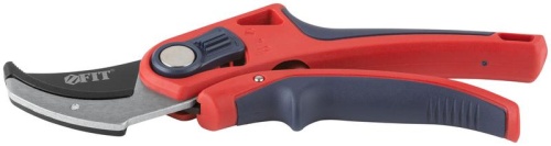 Секатор, режущие кромки встык с наковальней, регулир. раскрытия, ленточная пружина, прорезин. ручки | код 77091 | FIT фото 5