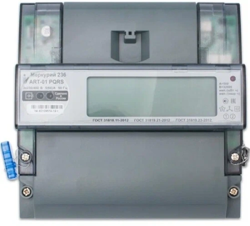 Счетчик электроэнергии Меркурий 236 АRT-01 PQRS трехф. многотарифный 5(60) класс точности 1.0/2. D ЖКИ оптопорт RS485. 2тарифа МСК | код 236ART01PQRS 2тарифа МСК | Инкотекс Счетчик электроэнергии Меркурий 236 АRT-01 PQRS трехф. многотарифный 5(60) класс точности 1.0/2. D ЖКИ оптопорт RS485. 2тарифа МСК | код 236ART01PQRS 2тарифа МСК | Инкотекс
