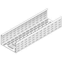 Лоток перфорированный, 200 x 110 мм, L 3000 мм, толщина - 1.25 мм, (аналог 200х100) Сендзимир | код KBS110.200.125 | Vergokan