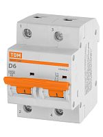 Авт. выкл. ВА47-100 2Р 6А 10кА х-ка D TDM | код SQ0207-0141 | TDM