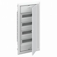 Распределительный шкаф UK600 48 мод., встраиваемый, белая дверь, с клеммами |  код. UK640P3RU |  ABB
