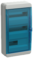 TEKFOR Корпус пласт. КМПн-36 IP65 син. прозр. дверь IEK | код TF5-KP72-N-36-65-K03-K07 | IEK