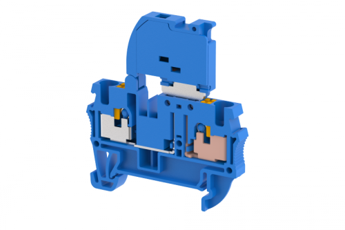Клемма проходная PUSH-IN 4 мм2, под предохранитель, со светодиодом 110V AC/DC, на 2 подключения, синяя PQF4AD110V-BLUE | код 3103261101 | Elmex Клемма проходная PUSH-IN 4 мм2, под предохранитель, со светодиодом 110V AC/DC, на 2 подключения, синяя PQF4AD110V-BLUE | код 3103261101 | Elmex
