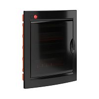 Щиток встраиваемый с дверцей 24 мод.,IP41, черный, с клеммным блоком 63А | код RB24B4TBD | DKC