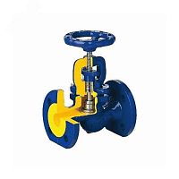 Клапан запорный стальной 215F 80 Ру40 Тмакс 400С фланцевый сальниковый | код 215F080E01 | Zetkama