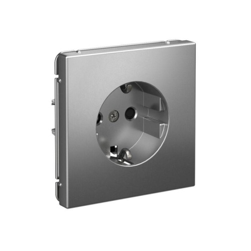 ARTGALLERY РОЗЕТКА с заземлением со шторками, 16А, механизм, быстрозажимные клеммы, сталь | код GAL000945S | Systeme Electric фото 5