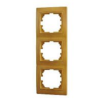 MIRA Рамка 3-ая вертикальная ольха | код 701-0701-153 | LEZARD