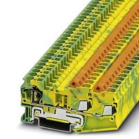 Клемма защитного провода QTCS 2,5-TWIN-PE | код 3050358 | PHOENIX CONTACT