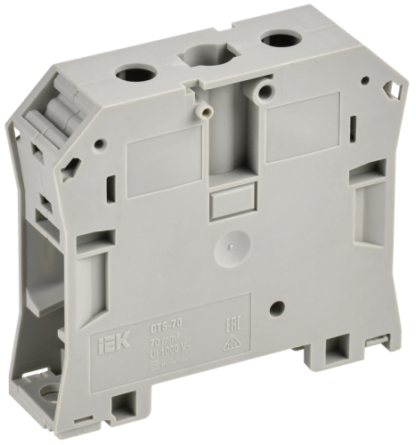 Колодка клеммная CTS с шестигранником 70мм2 серая IEK | код YCT10-01-K03-070 | IEK Колодка клеммная CTS с шестигранником 70мм2 серая IEK | код YCT10-01-K03-070 | IEK