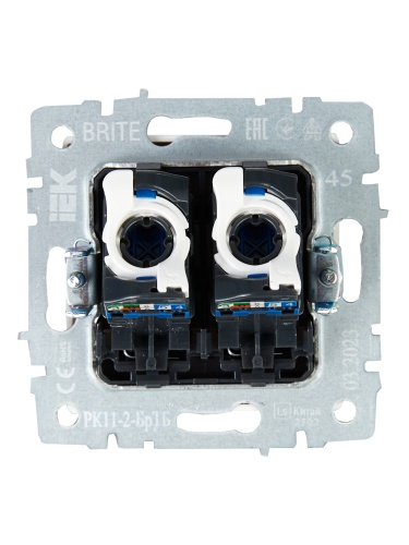 BRITE Роз. комп. 2-ая RJ45 кат.6 РК11-2-БрТБ бр. IEK | код BR-K20-2-K45 | IEK фото 5 BRITE Роз. комп. 2-ая RJ45 кат.6 РК11-2-БрТБ бр. IEK | код BR-K20-2-K45 | IEK фото 5