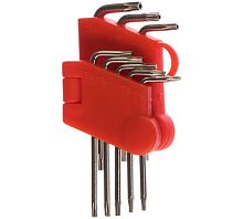 Ключи ''звездочки'' CrV 8 шт Т5-Т20, в пластиковом держателе | код 64001 | FIT