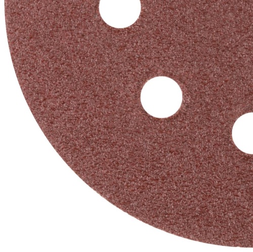 Круг шлифовальный с отверстиями (липучка) 125мм Р 40 алюм./оксидные (уп.5шт) КУРС 39782 фото 5