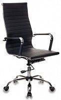 Кресло руководителя Бюрократ CH-883 черный эко.кожа крестов. металл хром | код 1047687 | БЮРОКРАТ