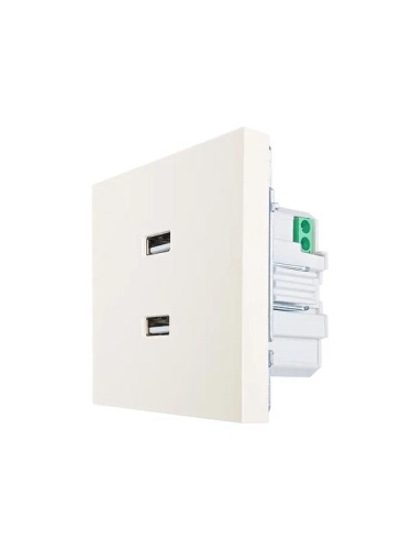 ZIMA Розетка 2-ая USB разъем слоновая кость LEZARD | код 704-9088-192 | LEZARD фото 2