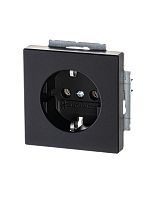 Розетка SCHUKO 16А 250В, серия solo/future, цвет чёрный бархат 20 EUC-885-500 | код 2CKA002011A6211 | ABB