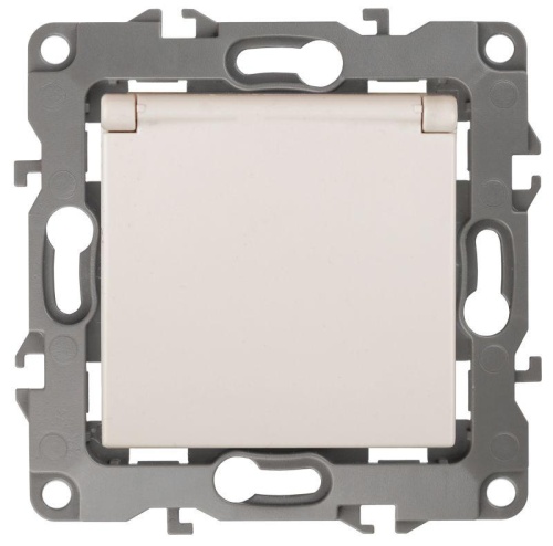 Механизм розетки 1-м СП 12 12-2103-02 16А IP20 16AX 250В 2P+E Schuko защ. шторки с крышкой сл. кость | код Б0014694 | Эра Механизм розетки 1-м СП 12 12-2103-02 16А IP20 16AX 250В 2P+E Schuko защ. шторки с крышкой сл. кость | код Б0014694 | Эра