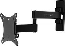 Кронштейн для телевизора Ultramounts UM875 черный 13-27 макс.20кг настенный поворот и наклон | код 1046808 | ULTRAMOUNTS