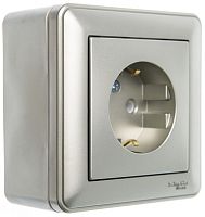 W59 КОРОБКА подъемная для наружного монтажа с рамкой 1-местная, ШАМПАНЬ | код KP-152-48 | Systeme Electric