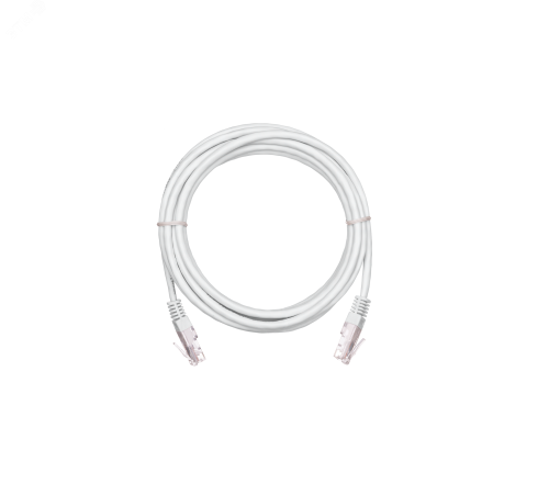 Шнур U/UTP 4 пары, Кат.5e, 2хRJ45/8P8C, T568B, медный, PVC, синий, 10м, 5шт. | код EC-PC4UD55B-BC-PVC-100-BL-5 | NETLAN