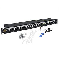 Патч-панель LANMASTER 24 порта, STP, кат.5E, 1U | код LAN-PPL24S5E | LANMASTER
