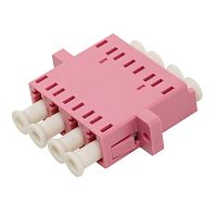 Адаптер оптический LANMASTER LC, OM4 корпус SC дуплекс, квадро | код LAN-4LC/S-AM-OM4 | LANMASTER