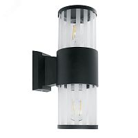 Светильник НБУ-2х60w вверх/вниз Е27 IP54 черный | код DH0902 11653 | FERON