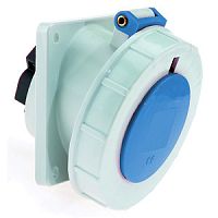 Розетка встраиваемая наклонная 16А 3р(2P+РE) 230в 6h IP67 74X62 Bals 1266 | код 1266 | Bals