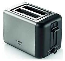 Тостер Bosch TAT3P420 970Вт нержавеющая сталь/черный | код 2008468 | BOSCH