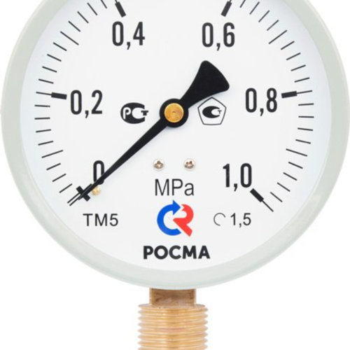 Манометр виброустойчивый радиальный ТМ-320Р.00 0...25 МРа М12х1.5 150С кл.1.5, готовый к гидрозаполнению | код 00000010253 | РОСМА