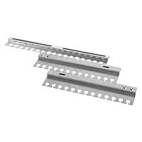 Горизонтальный кабельный органайзер раздвижной 450-1000 мм | код ГКО-45-100 | ЦМО