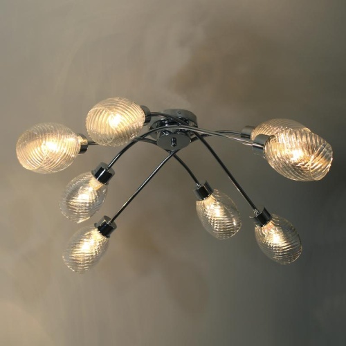 Светильник 11267-3/8 (Плафон 8826) НПБ 01-8х40-110 Е14 ИУ хром Элетех 1005404853 фото 6 Светильник 11267-3/8 (Плафон 8826) НПБ 01-8х40-110 Е14 ИУ хром Элетех 1005404853 фото 6