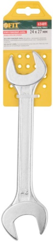 Ключ рожковый Стандарт 24х27 мм | код 63489 | FIT фото 3